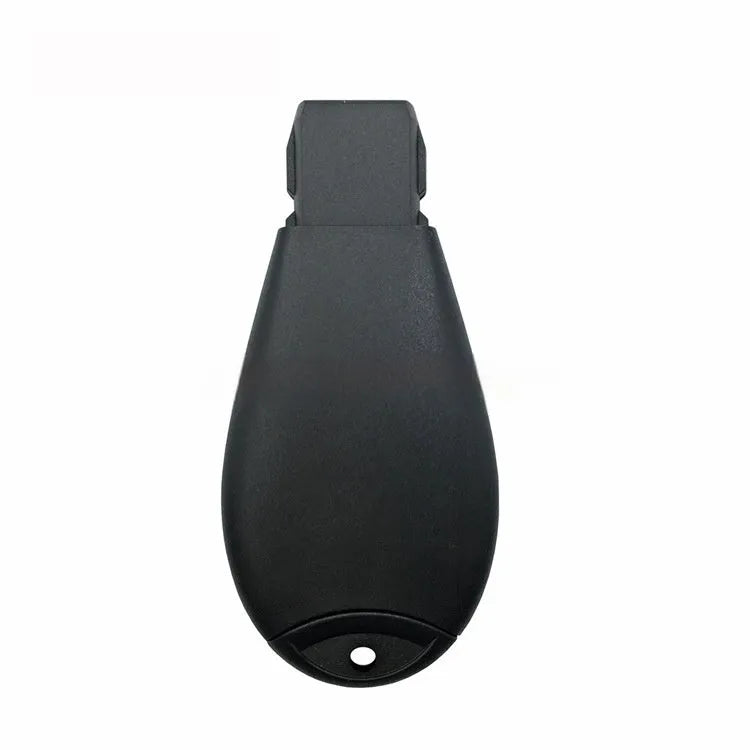 White nylon and ABS brass car key shell for Dodge vehicles, shown next to a scale indicating 85mm length.