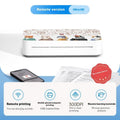 Household small intelligent remote learning printer with plastic construction and ribbon cartridge system
