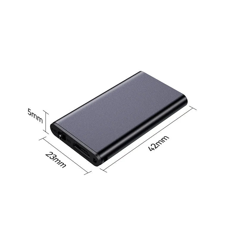 Aluminium alloy voice control recording pen with encryption and noise reduction features
