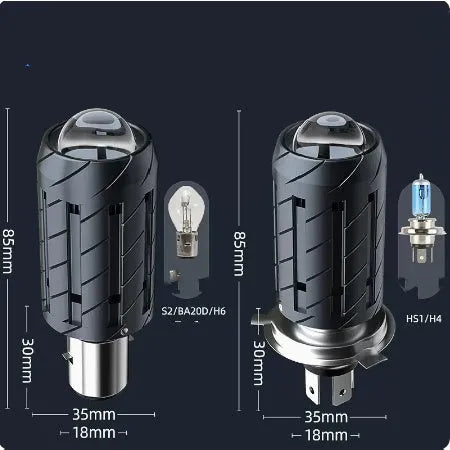 Chunfeng motorcycle LED headlight conversion bulb with integrated far and near beam functions