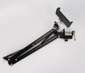 10cm black and white mobile phone tablet stand on flat surface