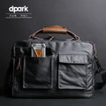 Dpark single shoulder laptop bag in black, brown, or khaki for 14 or 15 inch laptops