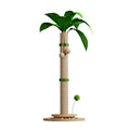 Canna-coloured cat climbing frame with hemp rope scratch posts and density board construction.