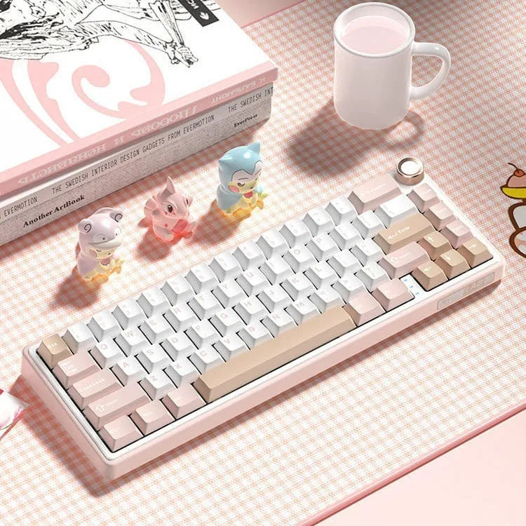 Wireless Bluetooth mechanical keyboard with RGB backlighting in multiple colour and switch configurations