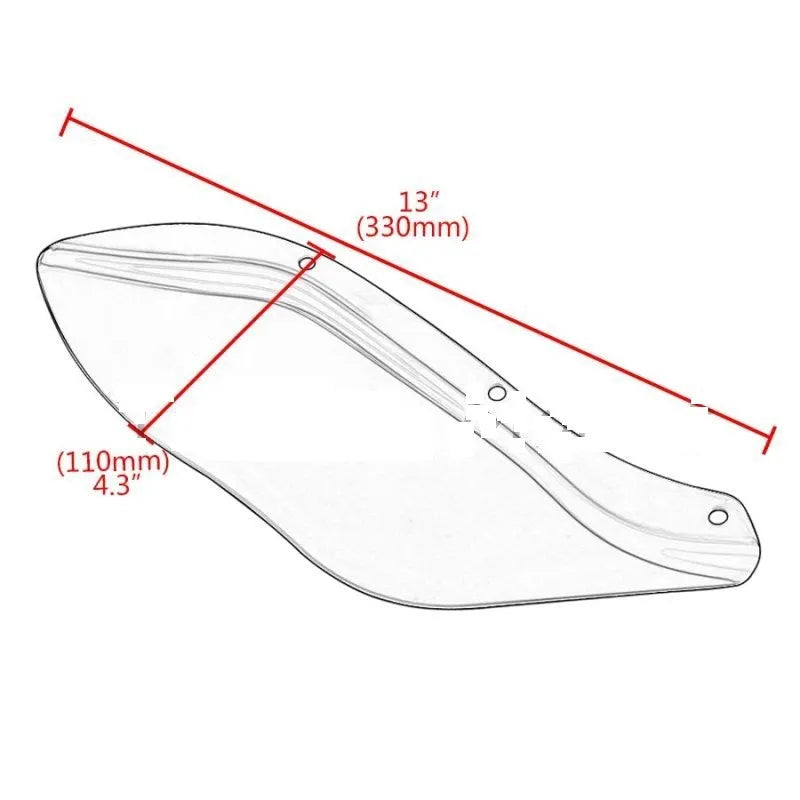 Pair of Harley motorcycle side wing head covers in ABS plastic for Touring models 1996-2013