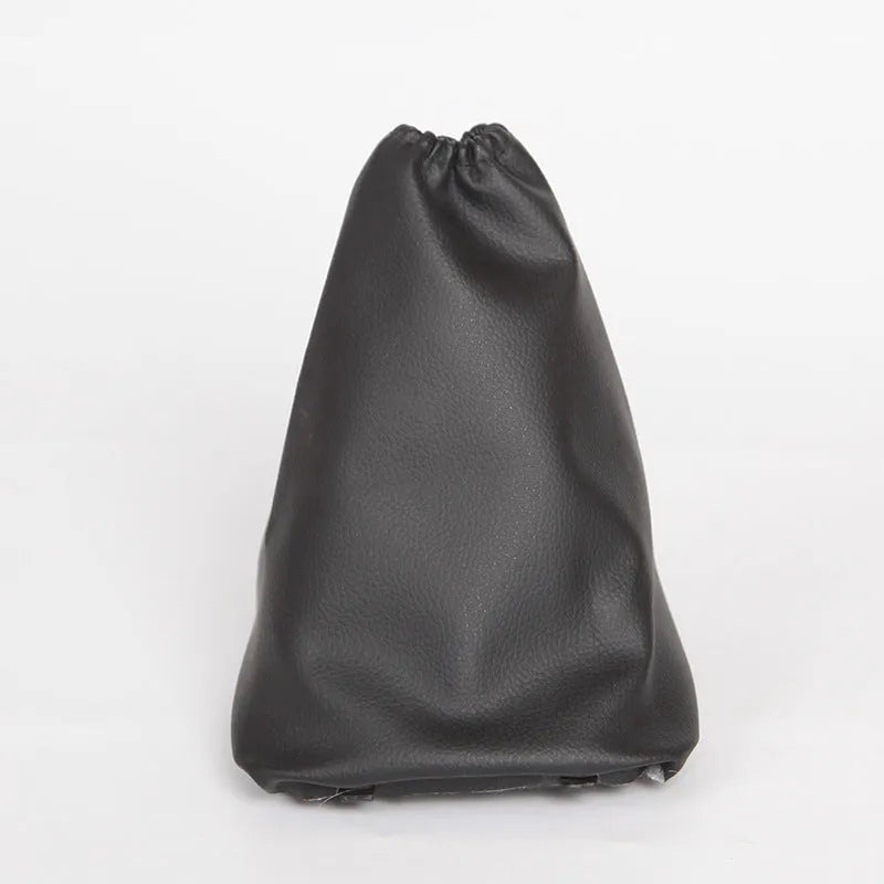 Black leather dust cover for Toyota Corolla gear shift lever.