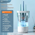 White rechargeable electric makeup brush cleaning brush with data cable