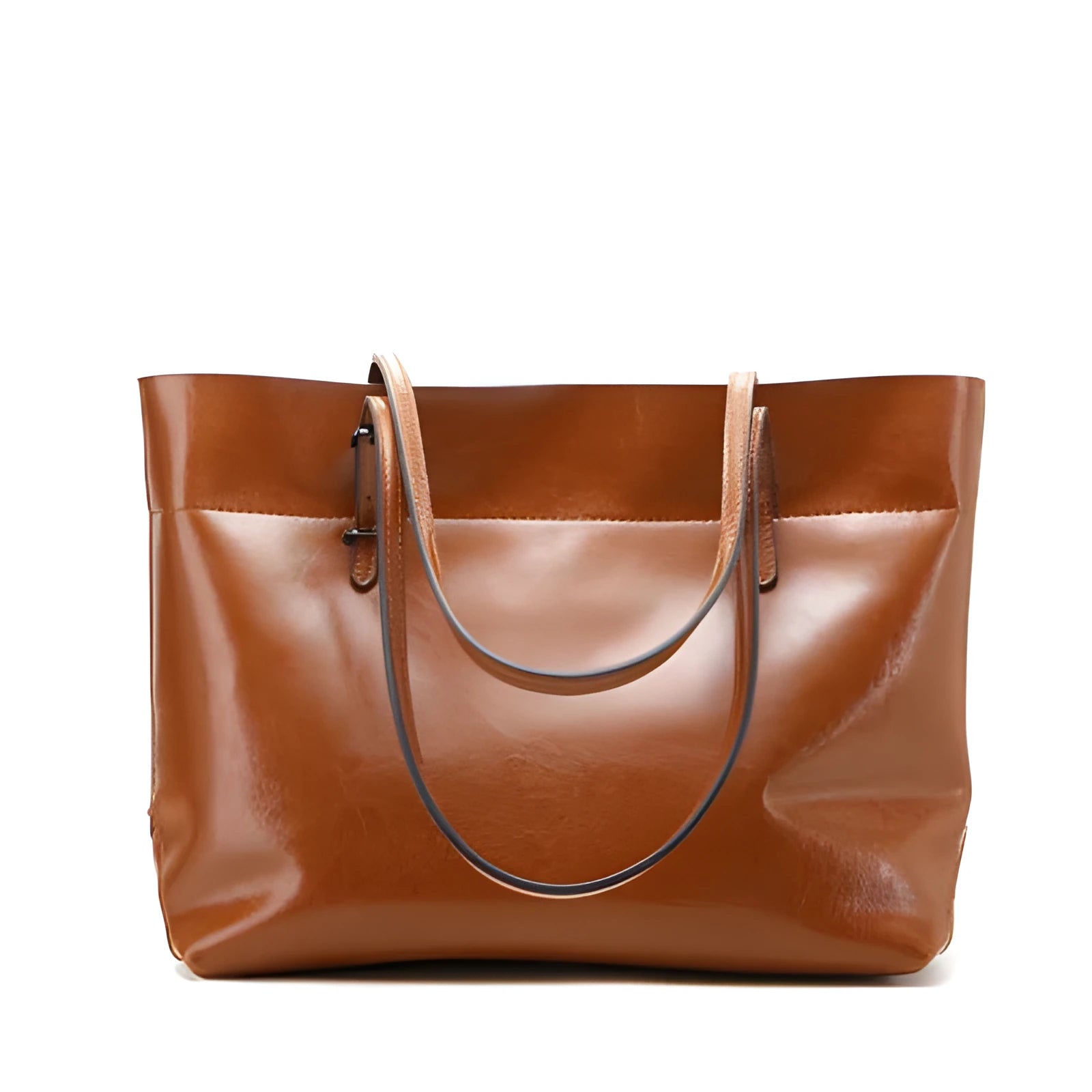Casual wax cowhide leather ladies crossbody handbag shown in a choice of colours including black, brown, and rose red.