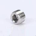 Stainless steel hexagon plug for 3/8 inch pipe bulkhead thread