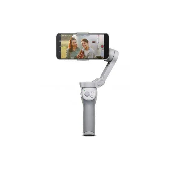 Magnetic mobile phone PTZ gimbal with integrated power bank, shown in a standard style.