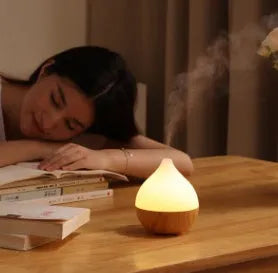 Asakusa wood grain finish ultrasonic essential oil aroma diffuser with USB cable