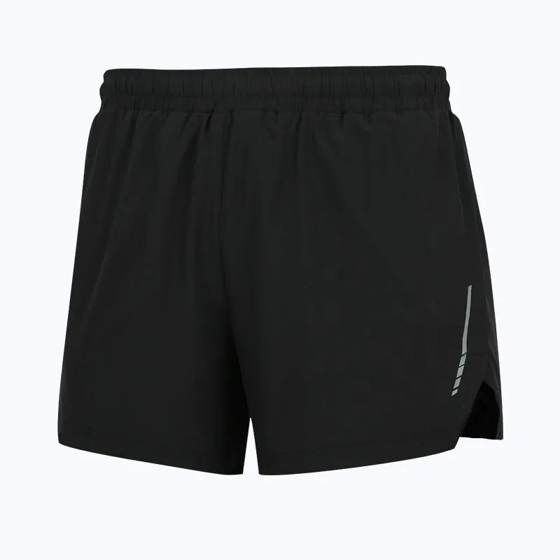 Men's quick-dry marathon running shorts in polyester fabric with straight leg style