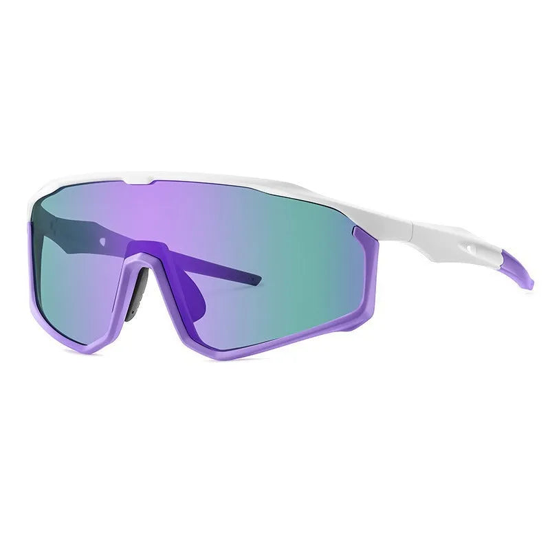 Colourful full-frame mountaineering goggles for climbing and snow sports, showing sample colour options.