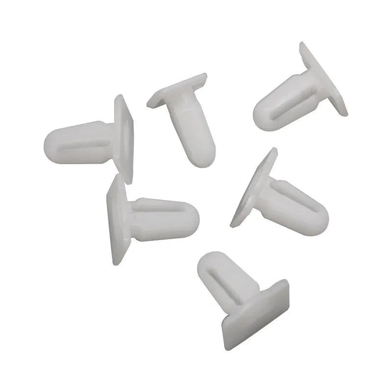 Pack of 60 D318 coloured PA66 plastic automotive nail and buckle fastener clips.