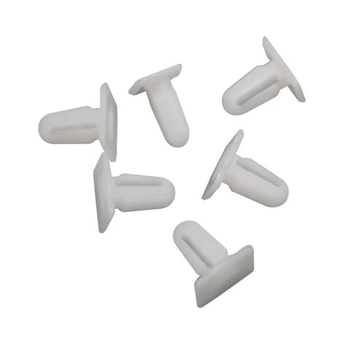 Pack of 60 D318 coloured PA66 plastic automotive nail and buckle fastener clips.
