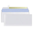 Blue anti-opening self-adhesive confidential security envelope showing tamper-evident sealing, 105x240mm dimensions