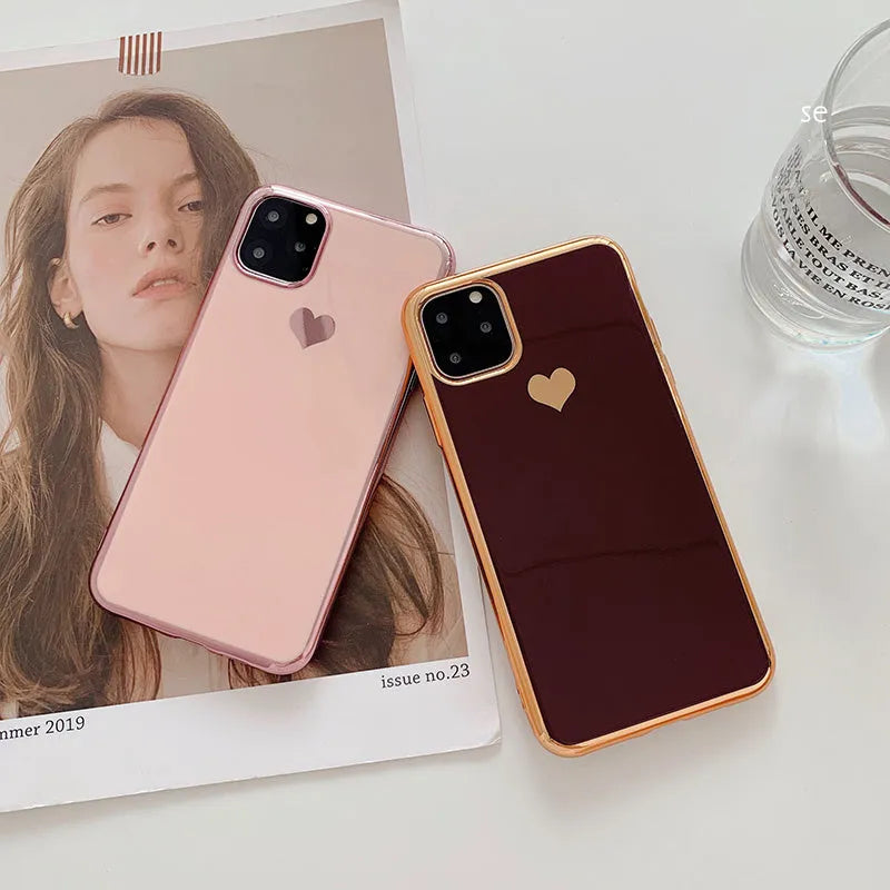 TPU phone case in solid colour for iPhone models 6 through 11 Pro Max