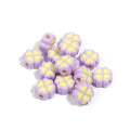 15mm acrylic craft beads with four-leaf clover shape and frosted finish in multiple colours