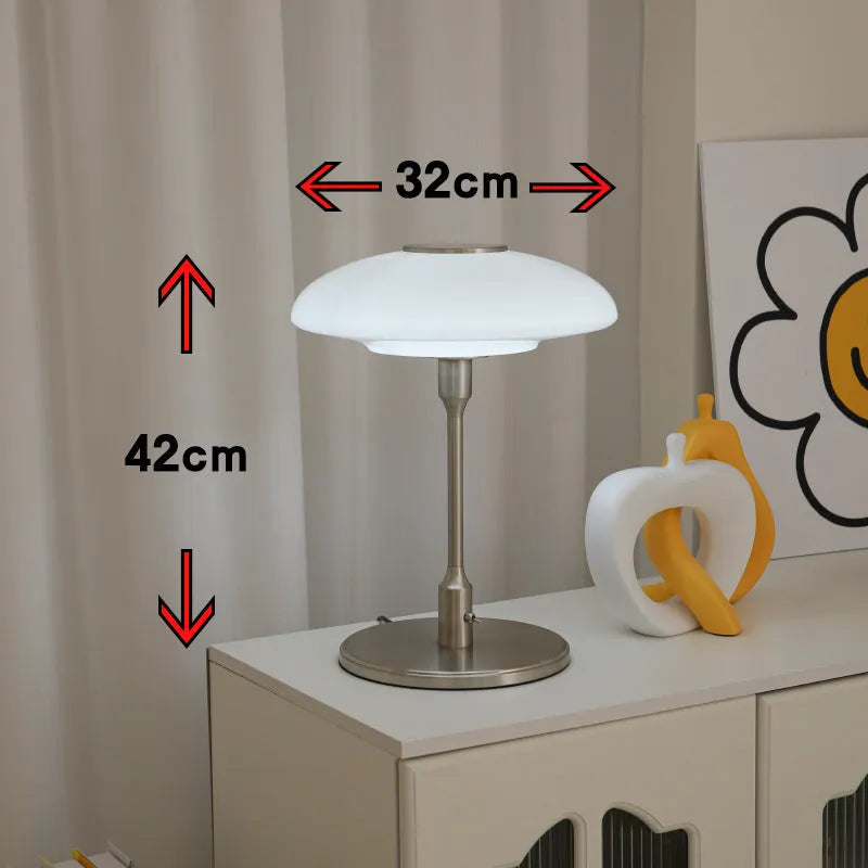 Vintage Korean style bedside atmosphere light with metal holder in one of four colour options.