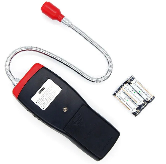 AS8800L portable flammable gas detector with LED display on black handheld unit.