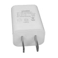 Thin CE FCC certified 5V 1A USB smartphone charger on white background