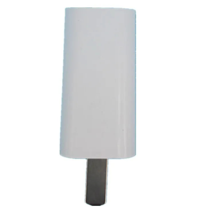 Thin CE FCC certified 5V 1A USB smartphone charger on white background
