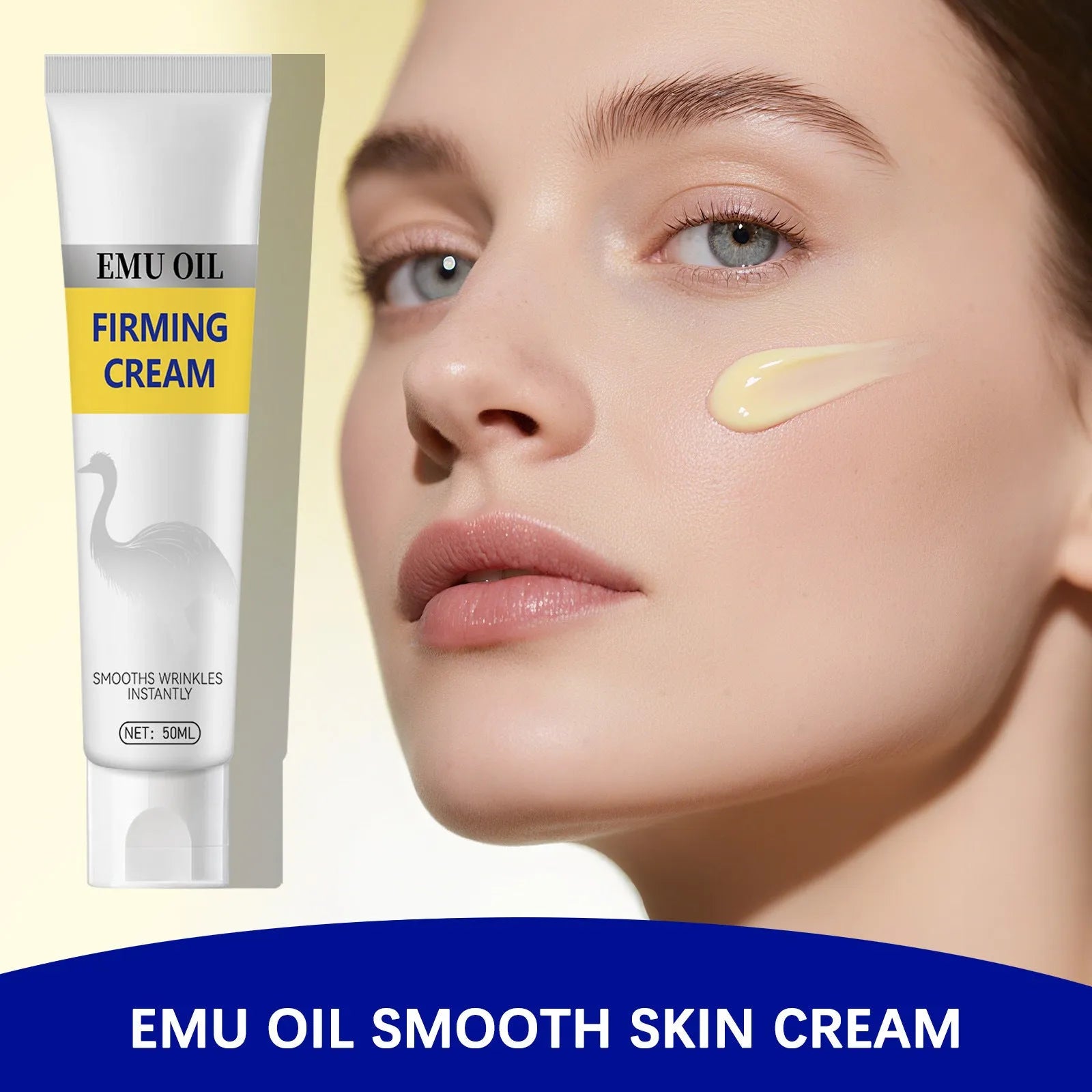 Standard neck cream 50ml tube moisturiser for fading wrinkles and lifting skin