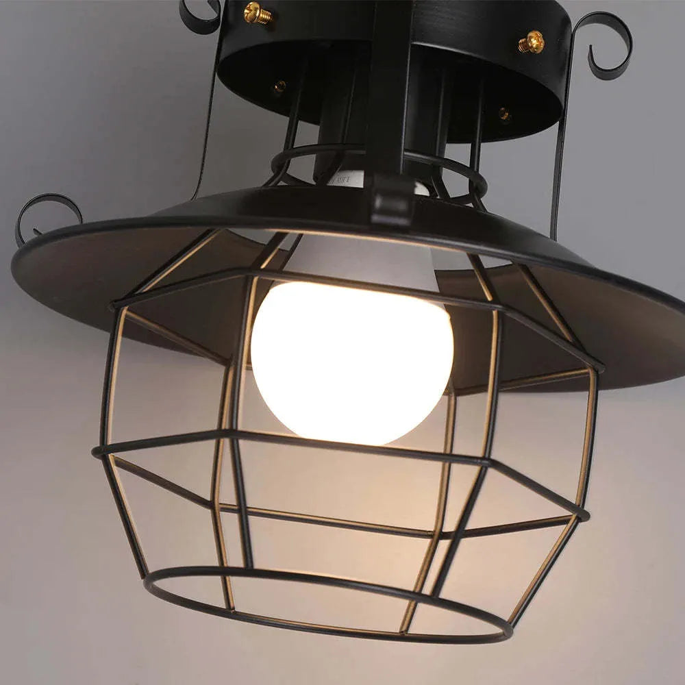 American iron droplight retro lantern lamp with single head design