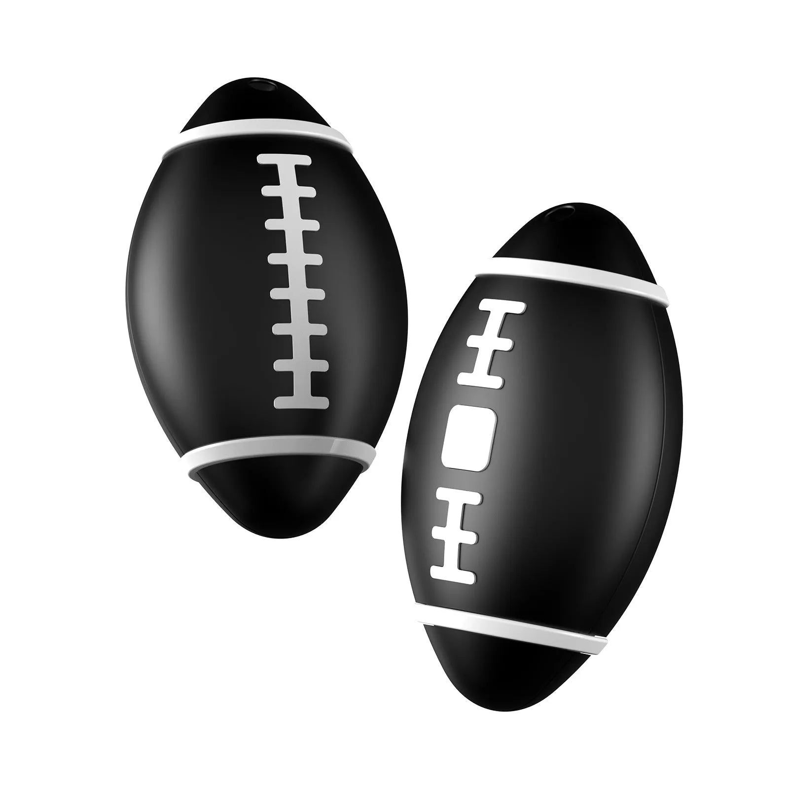 F06 Rugby electronic anti-loss alarm device in black, brown, or green with 31.8mm ABS plastic case