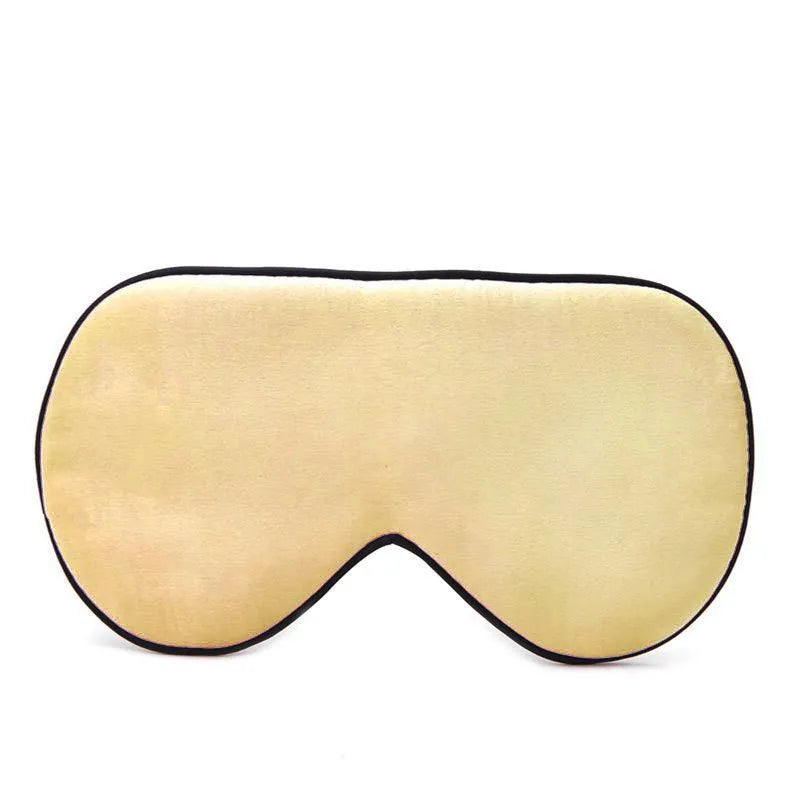 Double-sided mulberry silk sleep eye mask in multiple colours with adjustable elastic straps.