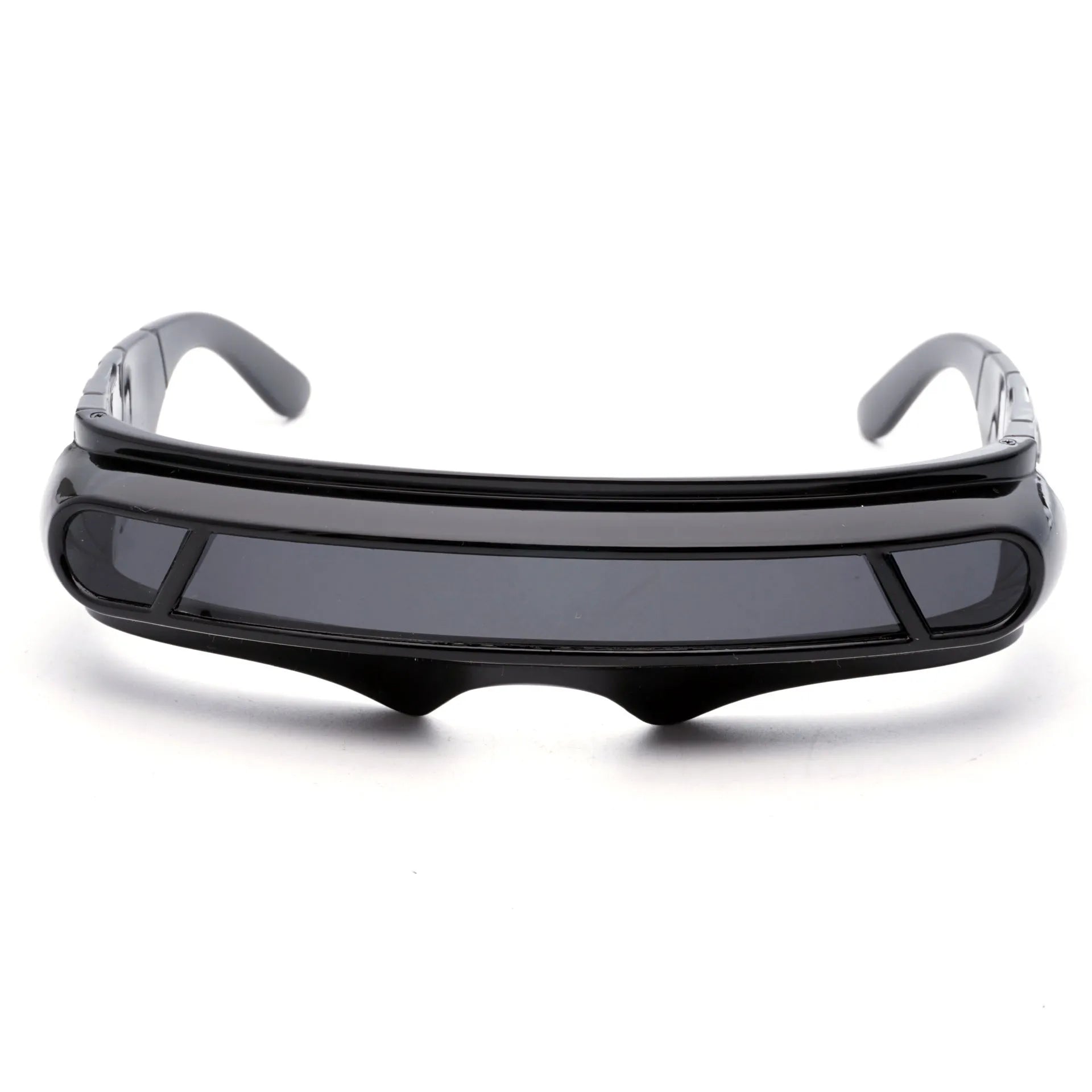 Polarised sports sunglasses with black PC frame and choice of blue mercury, red mercury, or grey lenses