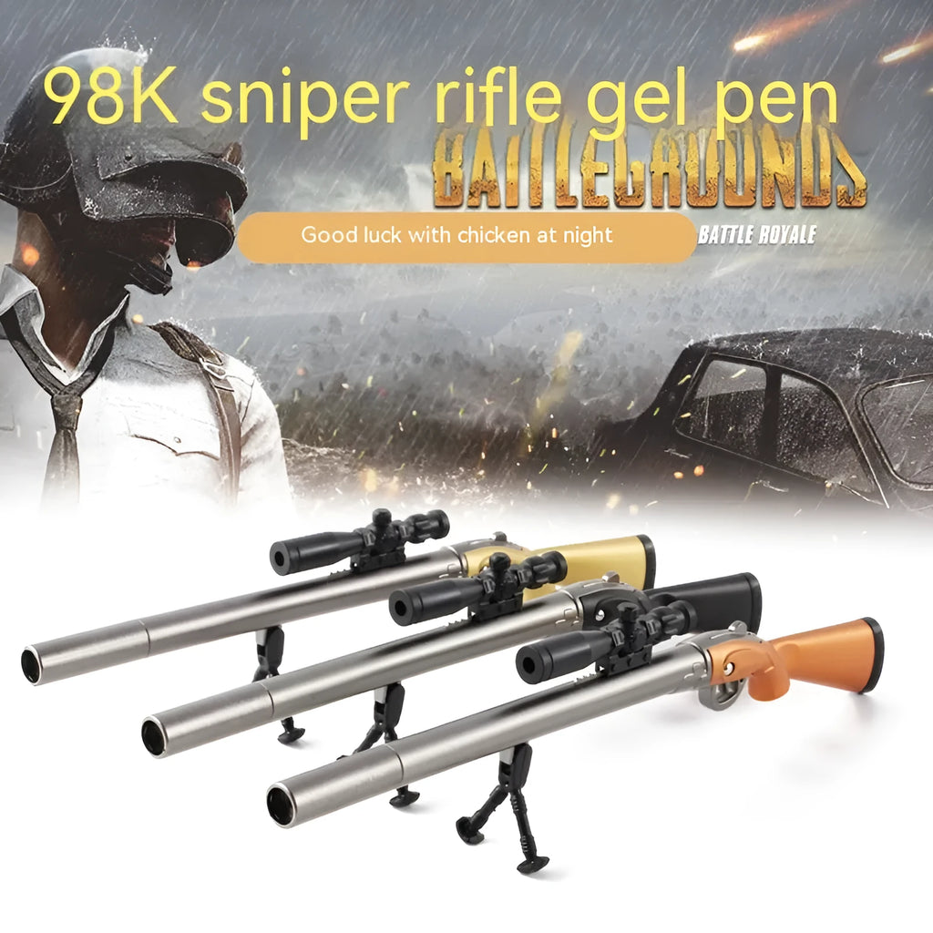 Eating Chicken 98K sniper rifle gel pen with Marvel design and 0.5mm tip