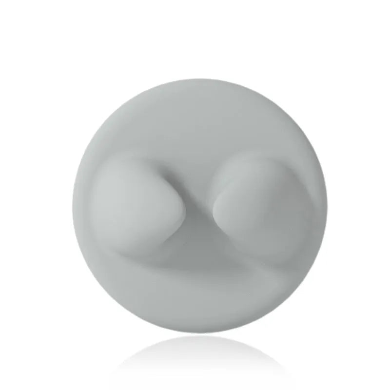 ABS silicone cat jar spoon can opener and feeding tool in grey on a surface