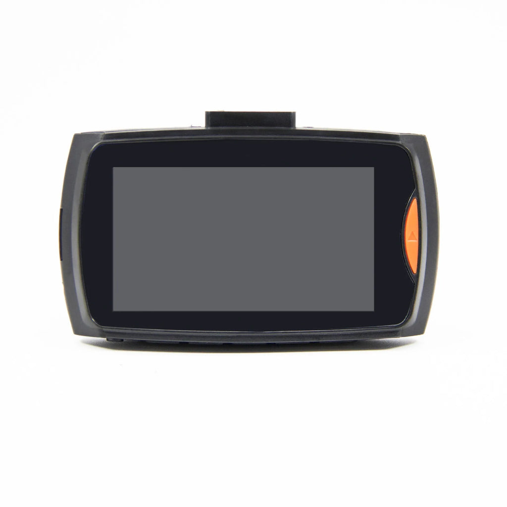 G30 HD dual-channel car dash cam DVR system with front and rear cameras on a windscreen.