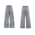 Men's dark grey cotton sports suit with V-neck jacket, padded shoulders, metal embellishments and matching shorts