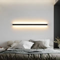 80 cm black aluminium strip LED wall lamp with touch control for three light colours