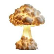 Mushroom cloud atomic explosion shaped USB table lamp with modern art design