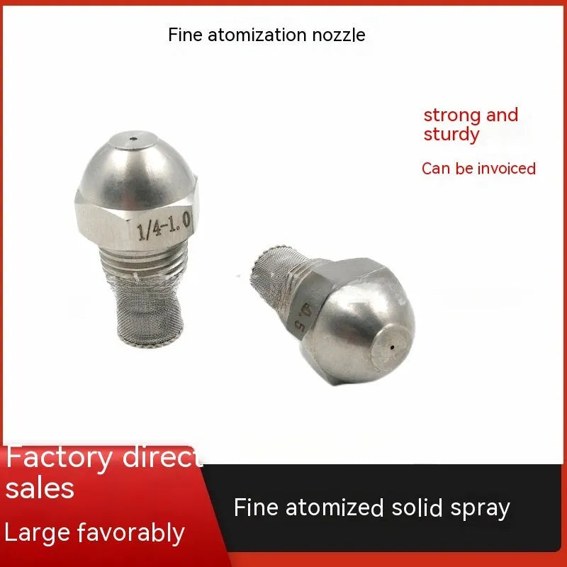 304 stainless steel fine atomization spray nozzle with external thread and filter screen