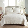 Pure cotton bed cover set showing damask pattern option with bed sheet, duvet cover and pillowcases