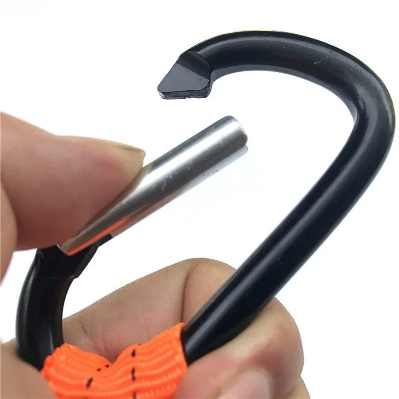 Orange fishing rod safety rope with 90cm length and 10kg load capacity for tackle security