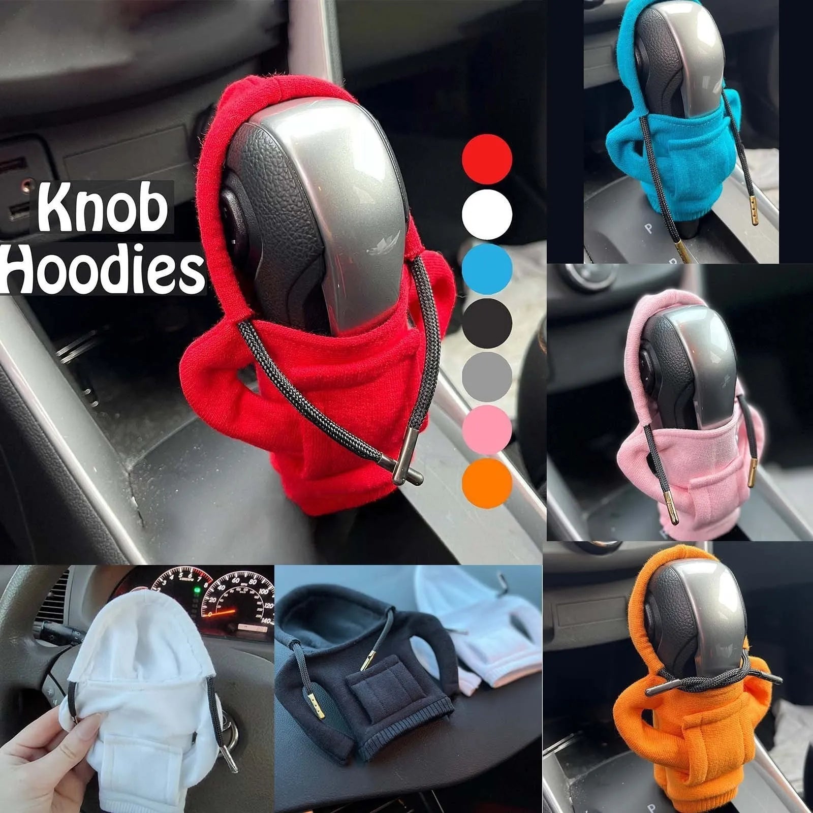 Car gear lever sweater decoration in multiple colours for manual transmission gearstick