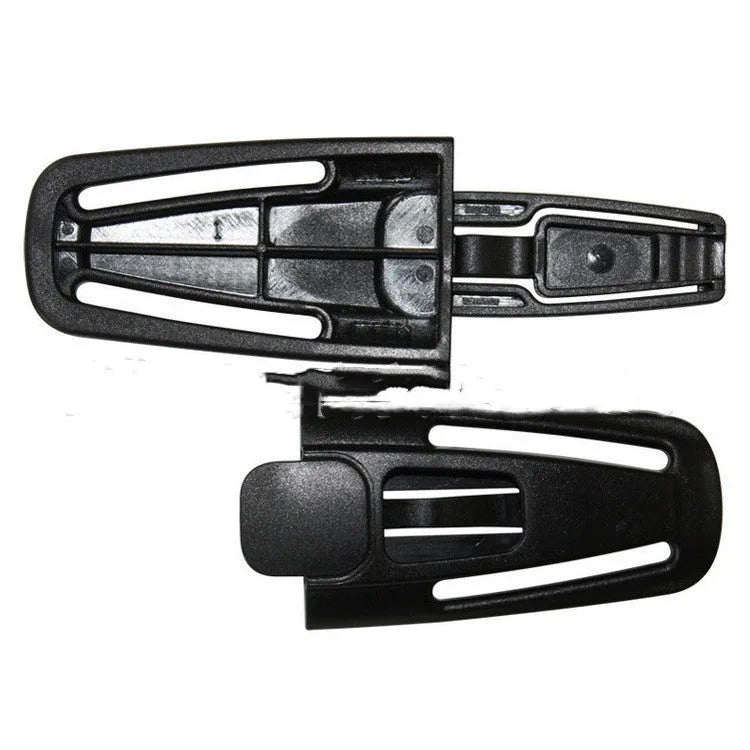 Black nylon seat belt clip for child car seat 5-point harness buckle retention
