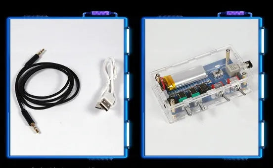 Musical Tesla coil driver board and controller unit with cables for high-voltage plasma arc demonstrations