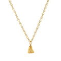 Ghost pendant necklace with stainless steel chain and titanium steel electroplated pendant