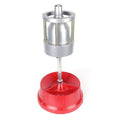 Portable aluminium hub balancer for car and truck tyres with bull's eye level and 11.5 inch base