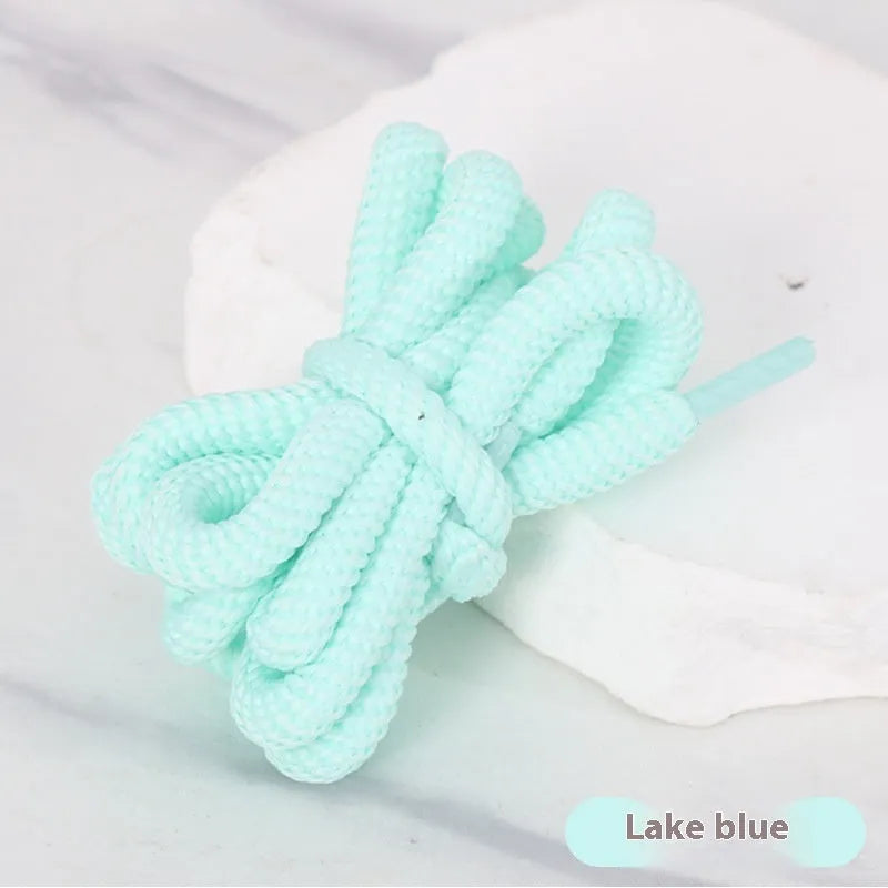 Oval shoelace adapter rope showing 1.0cm width and multiple colour options including black, pink, and lake blue