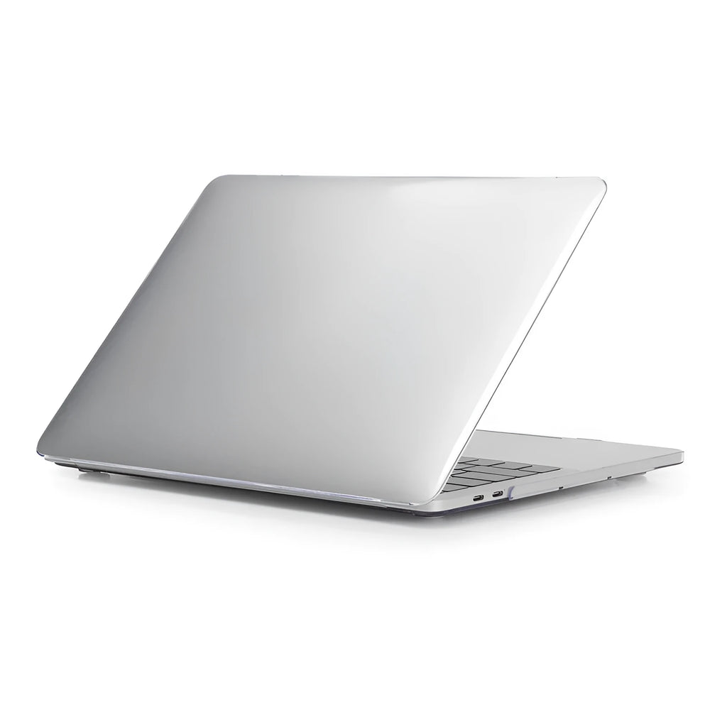 PC protective shell case for MacBook Pro laptop in transparent and black colour options