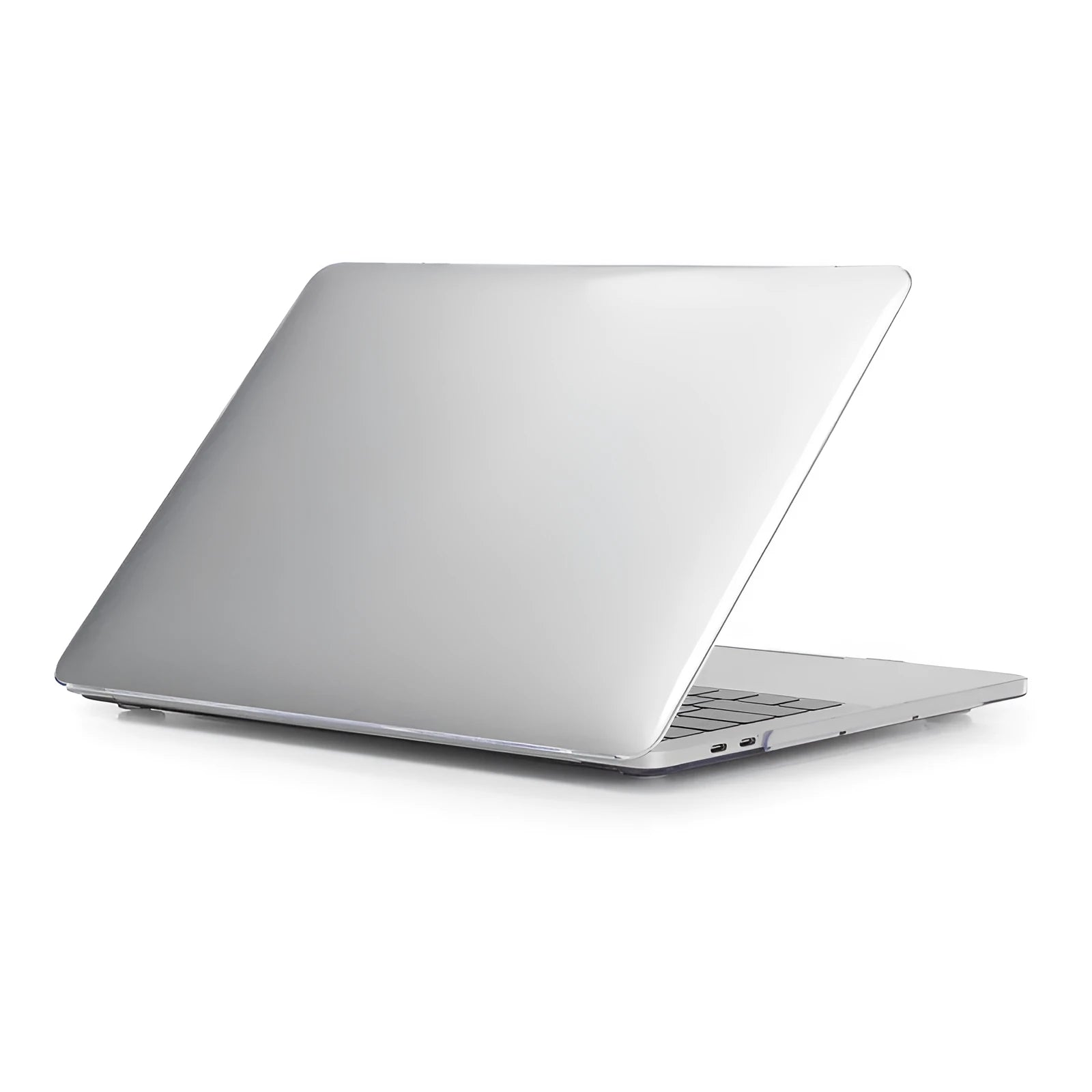 PC protective shell case for MacBook Pro laptop in transparent and black colour options