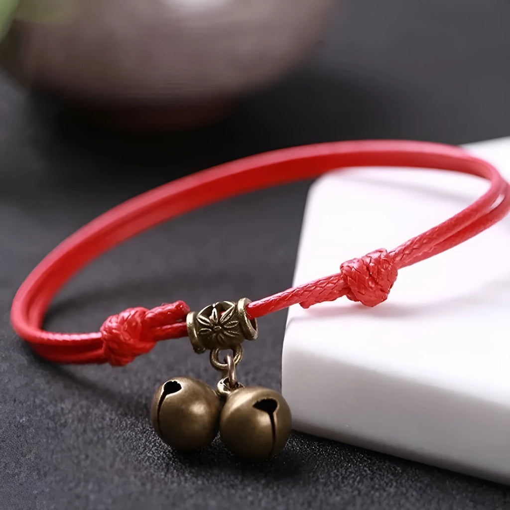 Adjustable nylon rope dog collar with brass bell or buckle in black, red or coffee colours
