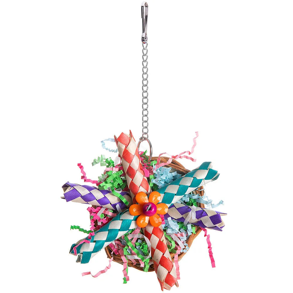Three-type parrot gnawing toy bundle for medium to large birds